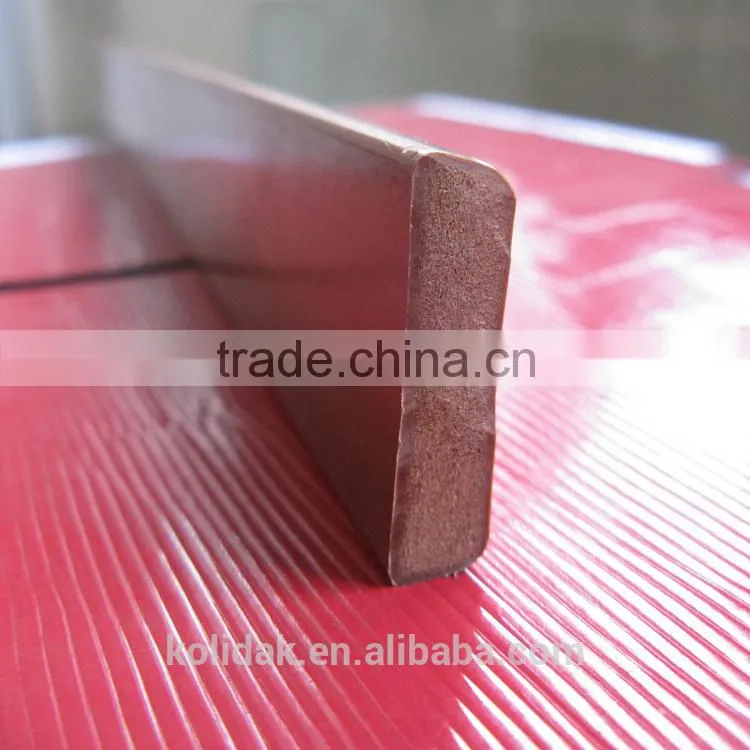 Wood grain foam rectangle pvc profile extrusion