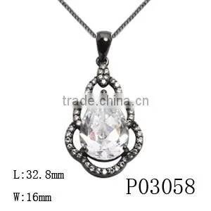 Newest White Gold Plating 2016 Christmas Jewellery Women Necklace Gemstone Jewelry Set