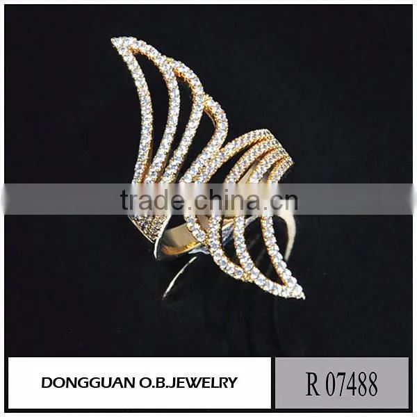 925 sterling silver zircon ring/new designs fashion jewelry with factory price