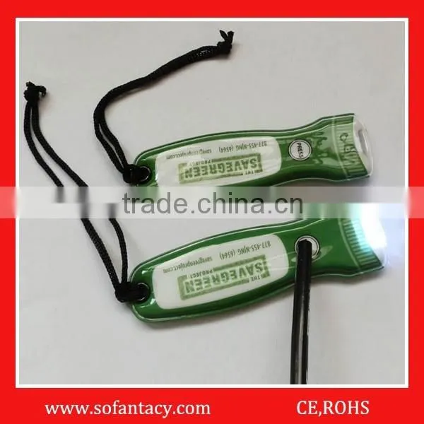 cheapest PVC flashlight torch with clients' logo