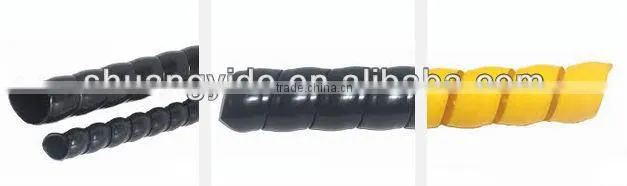 Hydraulic Spiral hose wrap extruder machine / spiral protective sleeve machine / cable wrap sheath machine