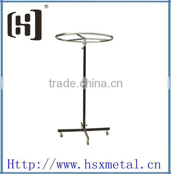 iron shop clothes shelf HSX-S692 shop clothes display stands