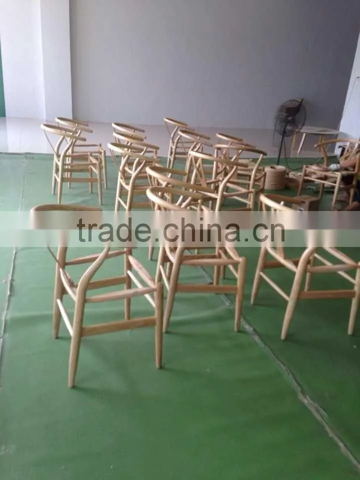 hans wegner solid wood design dining wishbone Y chair