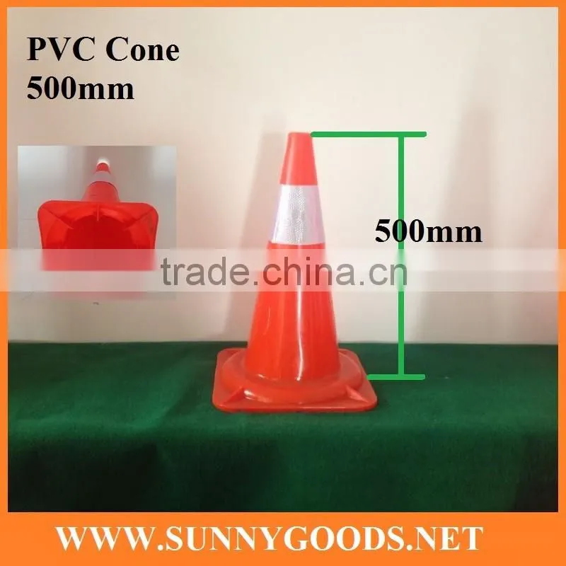 PVC 750mm reflective traffic road cone
