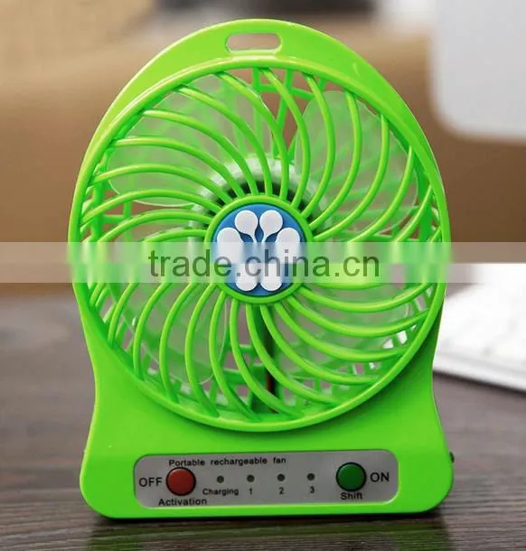 3 speed control portable purple electric led mini USB desk fan for student