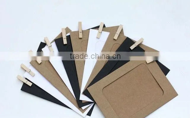 Paper photo frame, with pothook