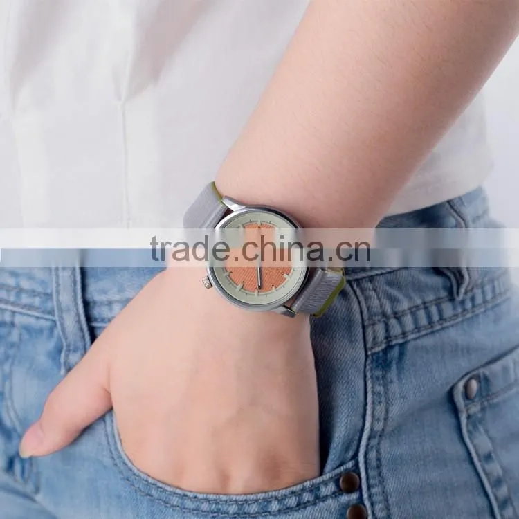 New models from Doris Watch double color leather strap stainless steel back Japan movement developments 2016 leather watch