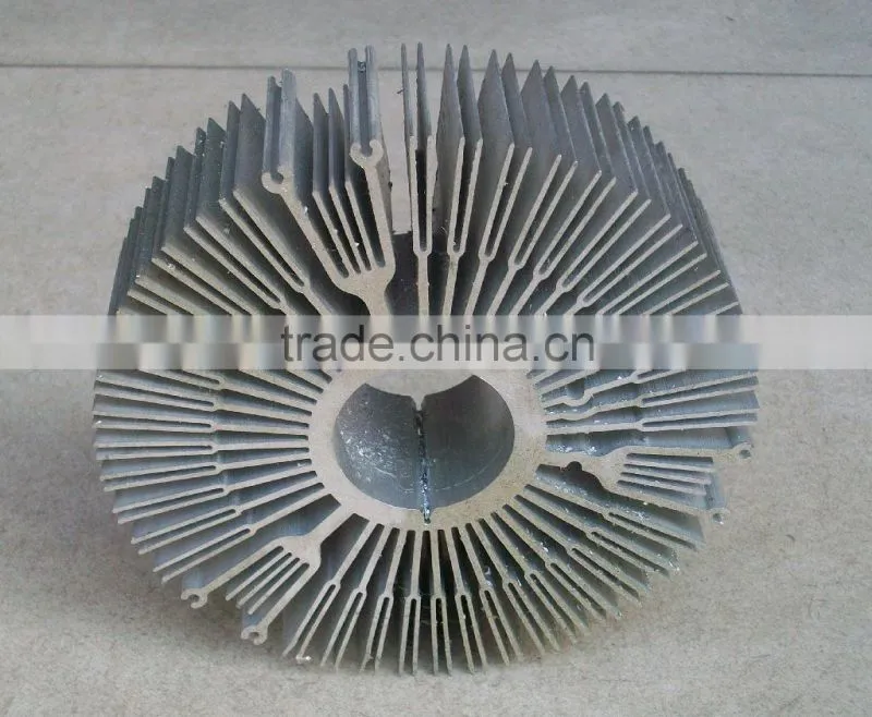 Hot sale anodized sunflower aluminum heat sink 0010