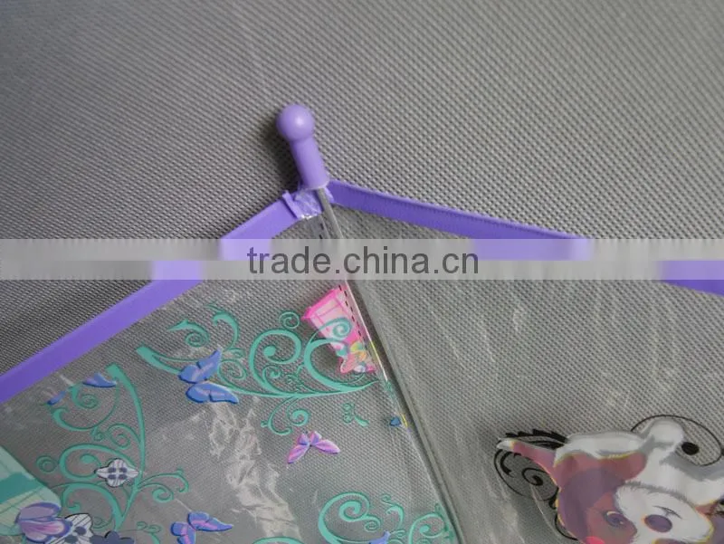 23"x8k rain umbrella transparent from Chinese factory