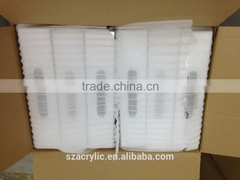 Direct manufacturer!Clear transparent acrylic tray with handles