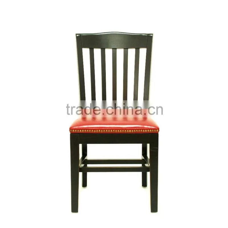 Furniture restaurant modern leather luxury wooden carved leisure garden dining chair