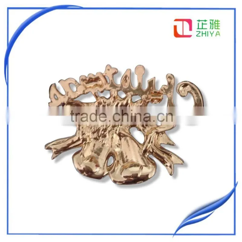 2015 Factory direct sale New Christmas brooch ,custom rhinestone christmas tree brooch,