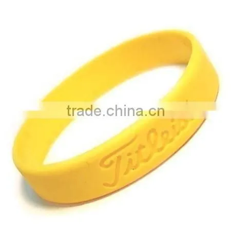 High Quality Cheap Price Debossed Colour Filled Silicone Wristbands