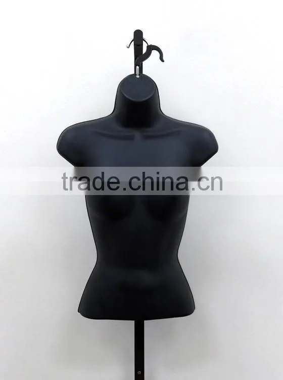Half Round Plastic Forms - Female Upper Torso Display Mannequin