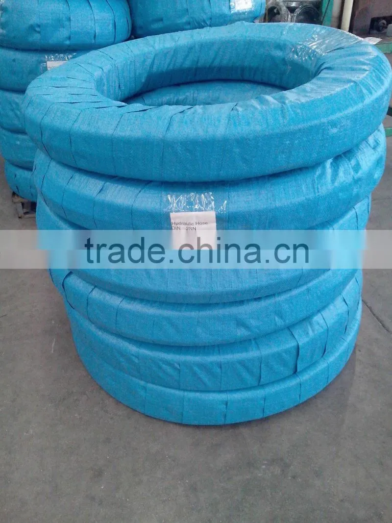 Wire braid hydraulic rubber hose