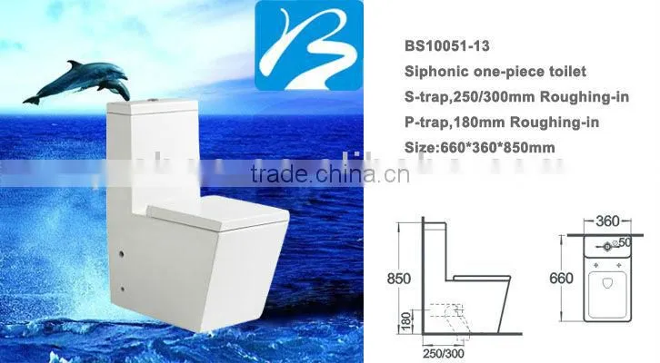 Siphonic 250/300mm One Piece Toilet