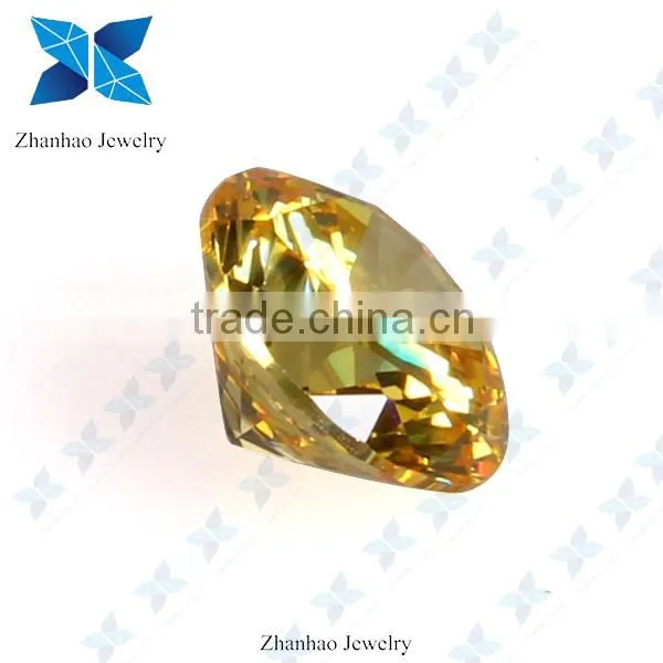 Round shape top sale star cut rough synthetic CZ stone