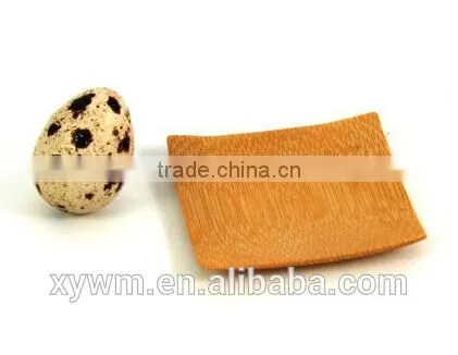 Mini Bamboo Wooden Square Macarons Petits Fours Serving Dish Plate
