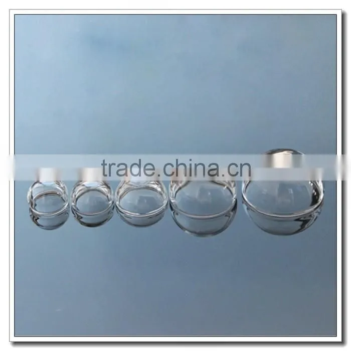 30mm- 20mm_ 10mm round shape Half Circle Cover - wihtout hole& One Hole &2 holes Hand Blown Beads- clear hollow open glass ball