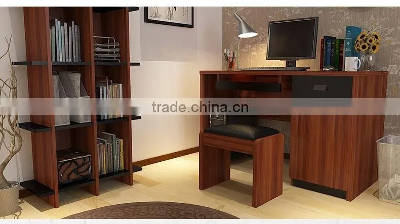 Chinese New style wood grain computer desk for home furniture