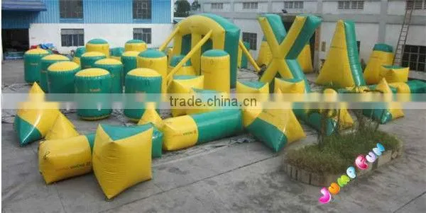 13pcs set paintball field for 3man vs 3man inflatable bunkers arena