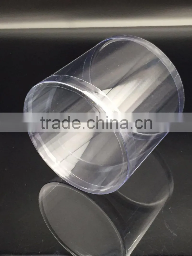 Custom clear PVC cylinder boxes for Christmas balls,transparent PVC tubes
