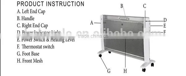 Decorative electric heaters energy saving electric heater with lamp