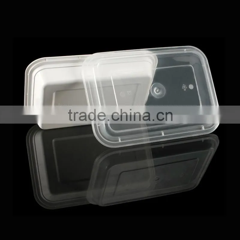 food plastic container PP dish plate plastic plate 1200ml Sushi box