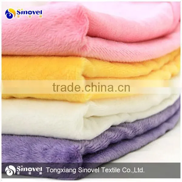 100% polyester super poly/poly tricot brushed fabric for sportwear