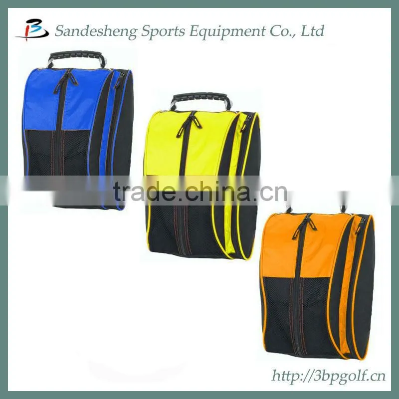 custom pu leather golf shoe bags