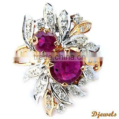 Natural Ruby Rings, Diamond Gold Rings, Diamond Jewellery