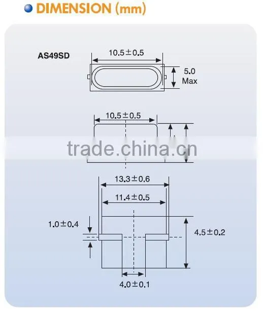 HC-49US/SMD Quartz Crystal-Wearable device