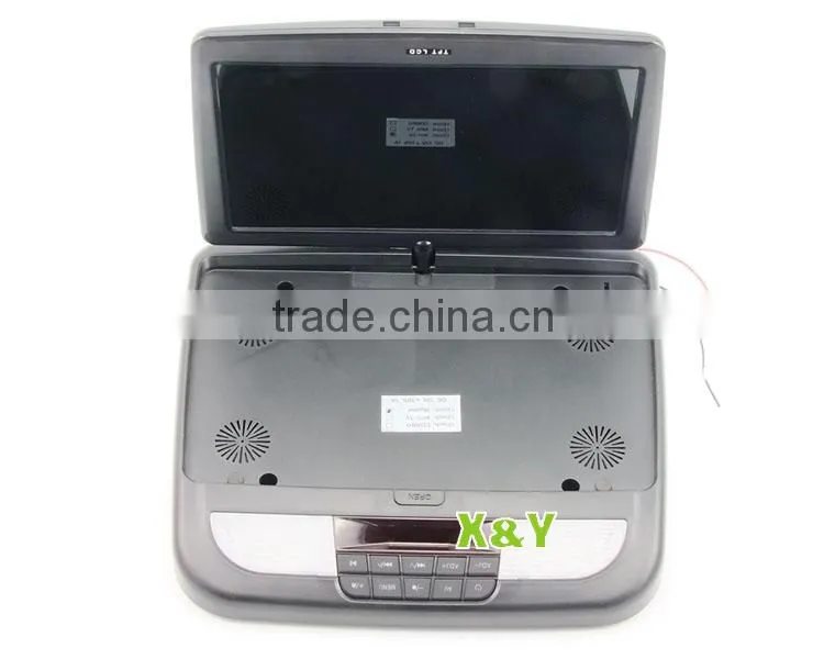 Hot selling 15.8 inch roof car dvd player roof mount monitor ,flip down car monitor XY-156DVD