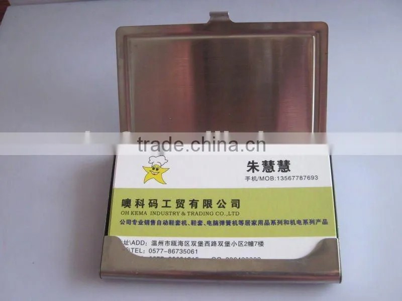 metal cardcase with own logo, exquisite cardcase manufacturer