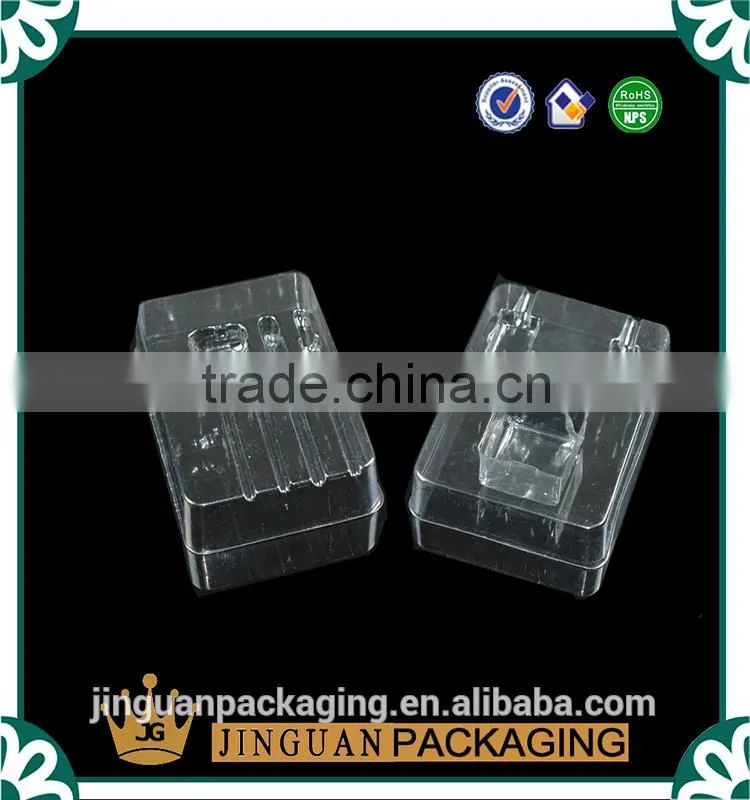 custom vacuum formed plastic packing tray , clear plastic blister tray