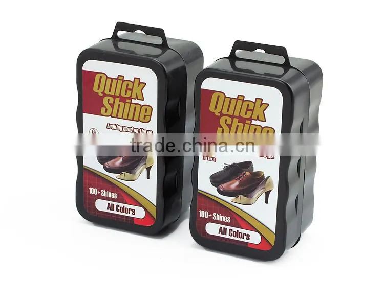 Single Face Quick Shine Instant Wax shoe shine sponge black