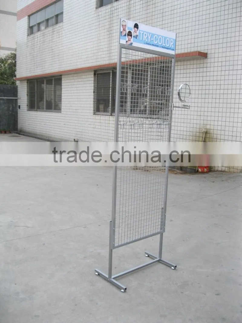 Free metal floor stand display rack