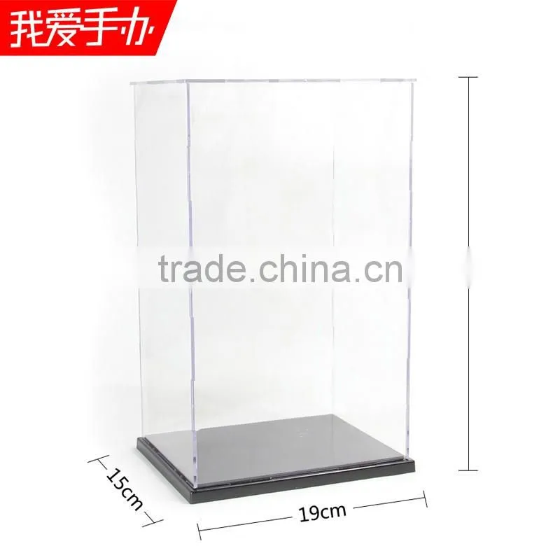 2017 wholesale dustproof acrylic figure display case for doll & comic figure