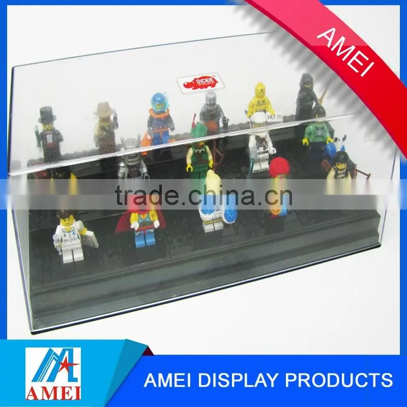 2017 wholesale dustproof acrylic figure display case for doll & comic figure
