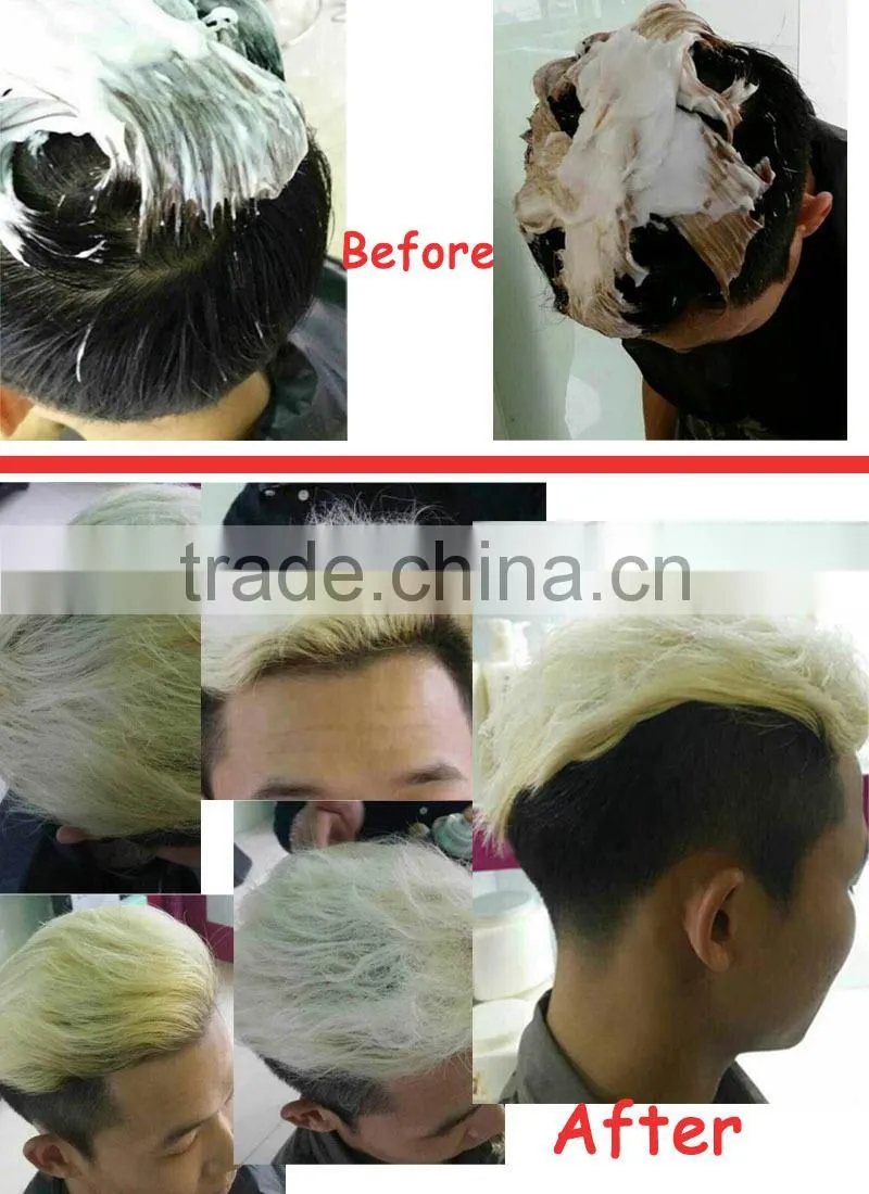Top grade Professional Dust-free White/Blue powder for hair dye,containing nourishing essence