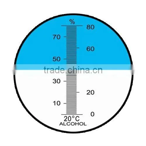 New Refractometer Design for Alcohol Liquor Content 0-80% w/ ATC Testing