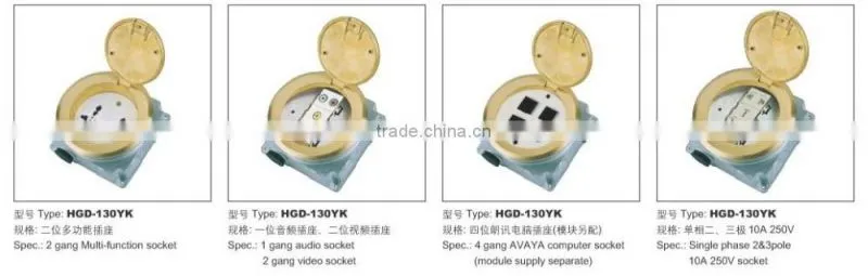 HGD-180K Series Open Type Floor Socket