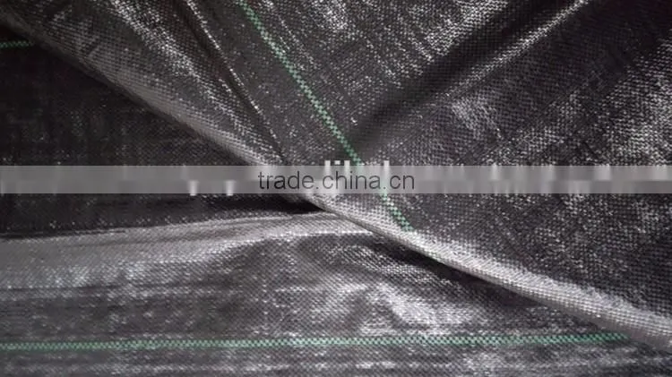 black weed barrier fabric matting/anti grass woven mat plastic golf weed control ground cover