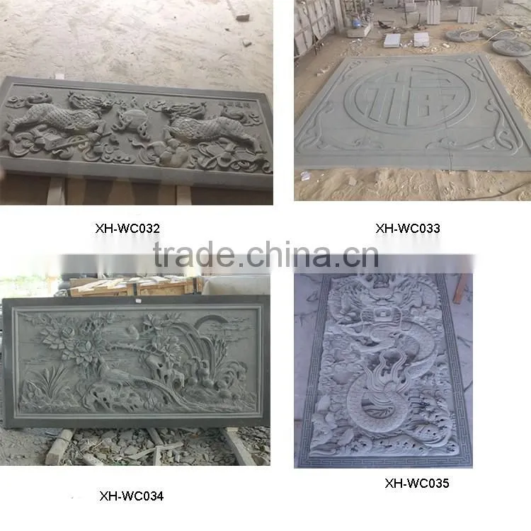 Chinese Style dragons Stone Carvings in Relief
