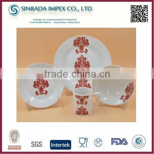 16pcs ceramic porcelain dinnerware set