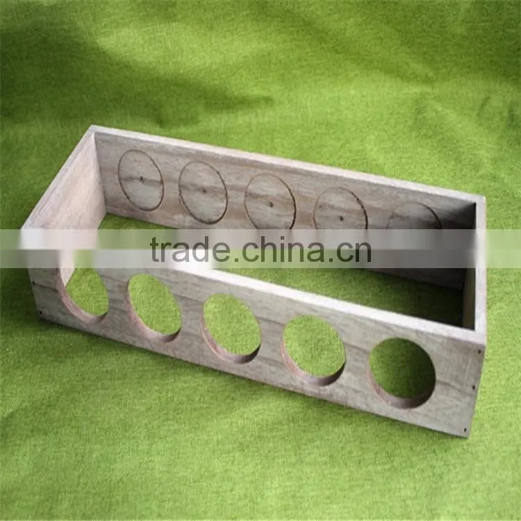 Antique color finishing Function of wooden test tube rack for sale
