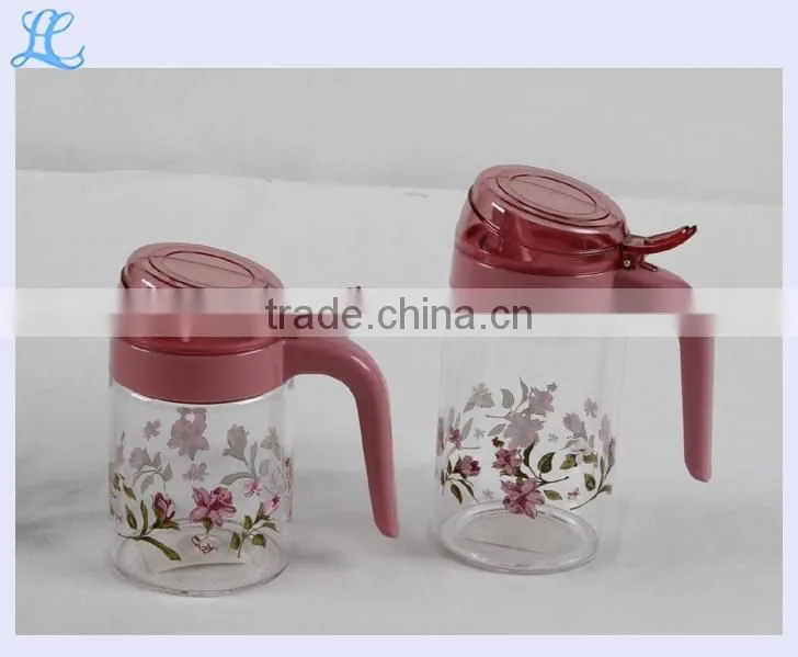 Food Safe Large Glass Oil Pot and bottle With Handle