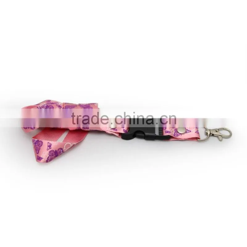 Cheap Nylon Neck Strap Lanyard Keychain Card Key Phone Holder Rope Custom lanyard