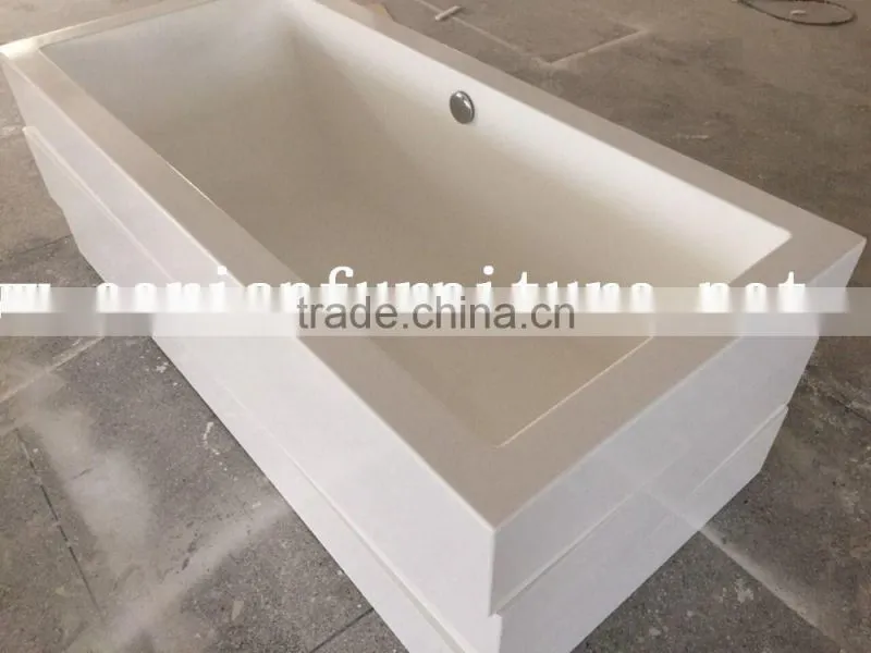 Clear modern design round acrylic bathtub