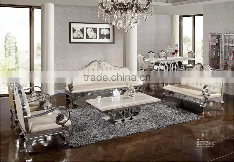 competitive price round shape design stainless steel side corner living room table